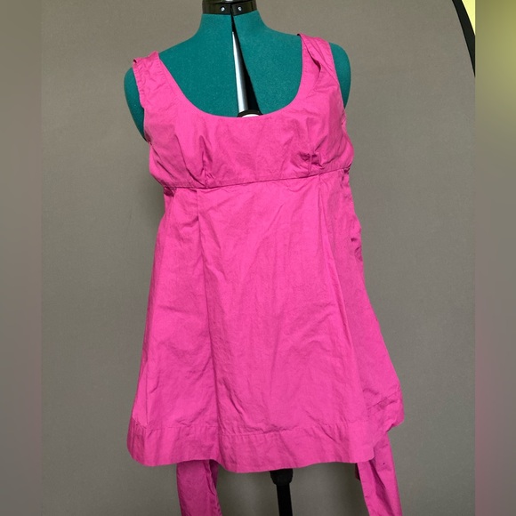 Fuchsia tie waist top Odille for anthropology Size 4 - Picture 1 of 4